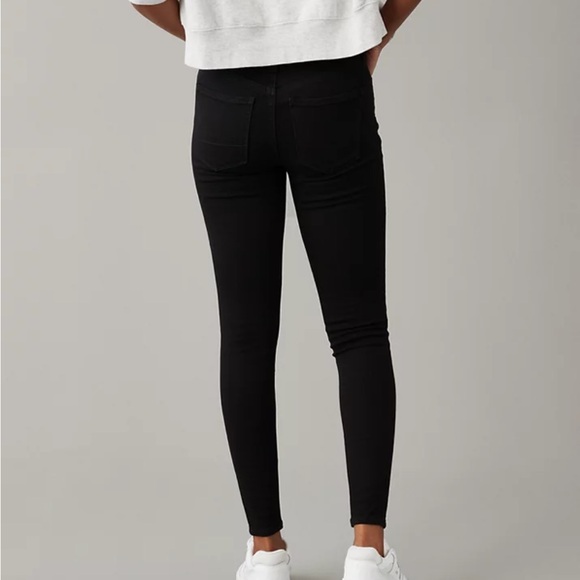 American Eagle Black Dream Stretch High Rise Jegging - Picture 2 of 7